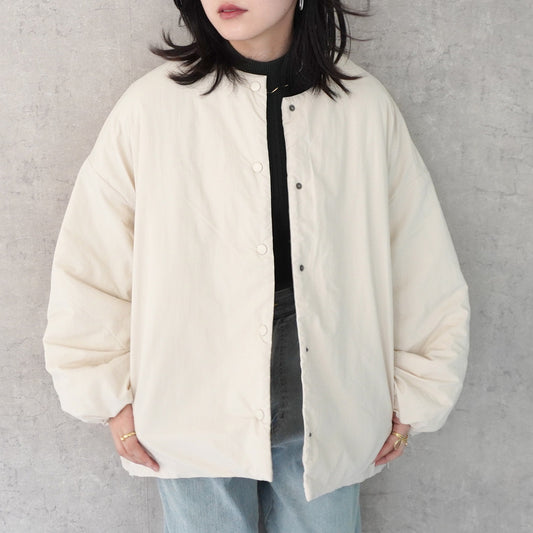 サイドジップ中綿ジャケット