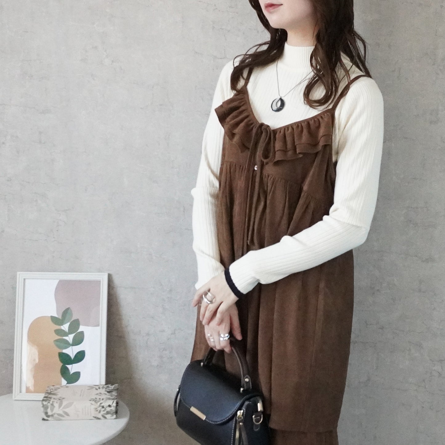 スエード2wayキャミチュニック