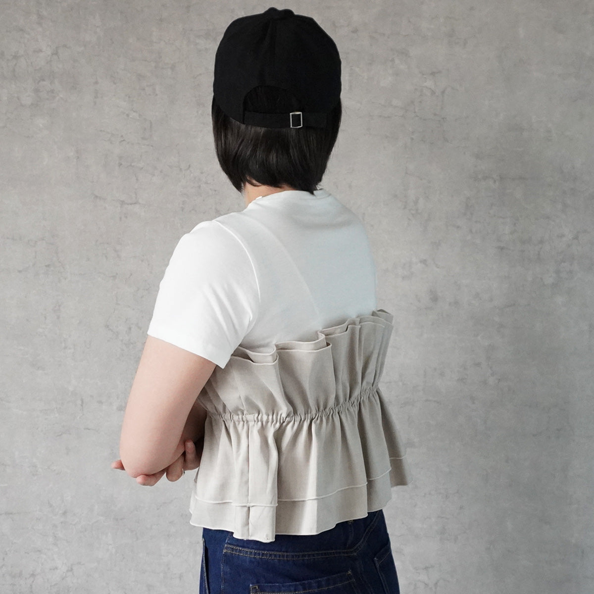 ビスチェレイヤード風半袖Tシャツ