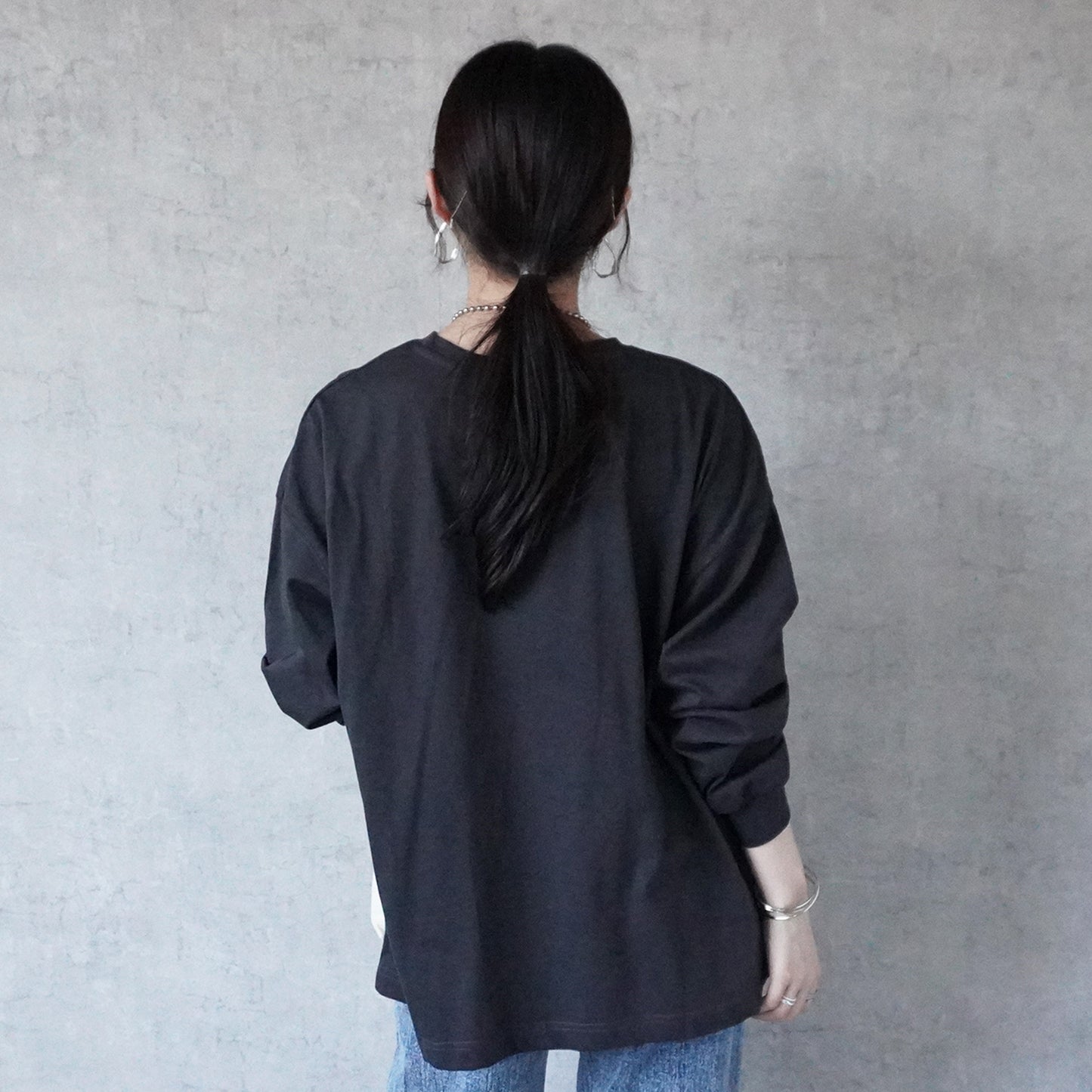 【先行予約】箔プリント長袖Tシャツ