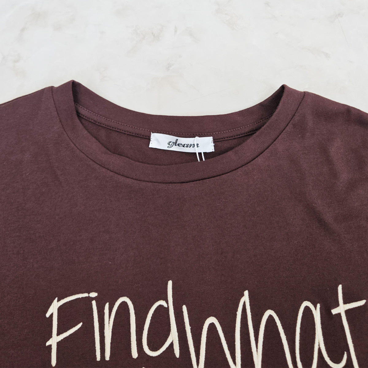 手書き風ロゴ刺繍 BIGTシャツ
