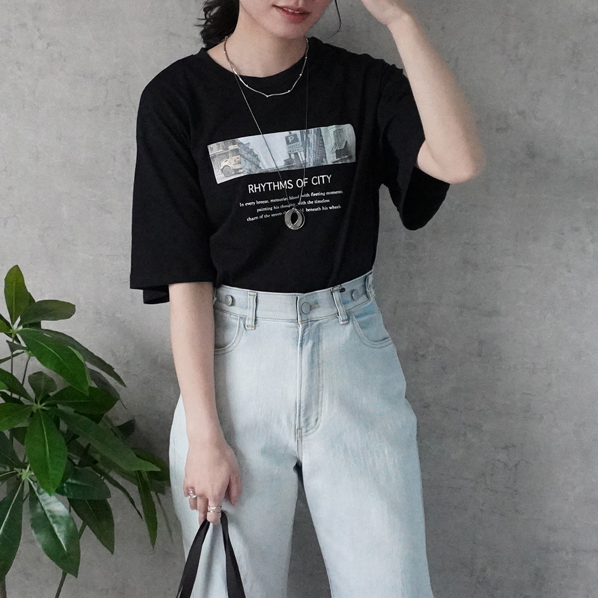 フォトプリント半袖Tシャツ