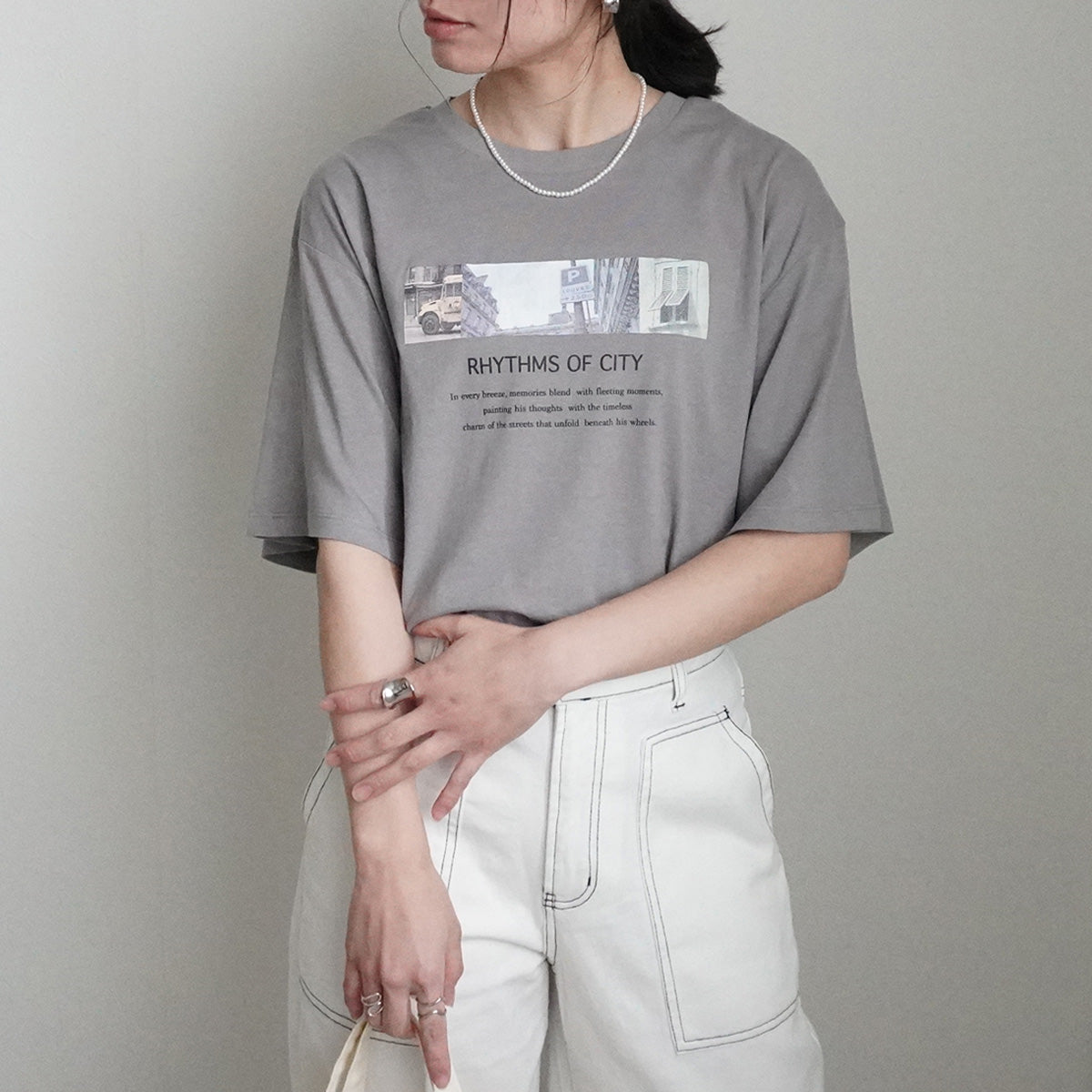 フォトプリント半袖Tシャツ