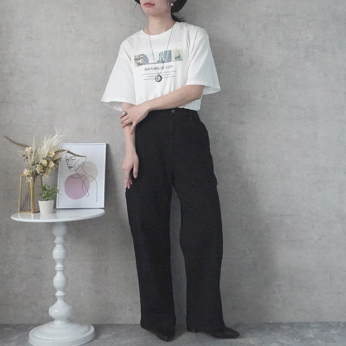 フォトプリント半袖Tシャツ