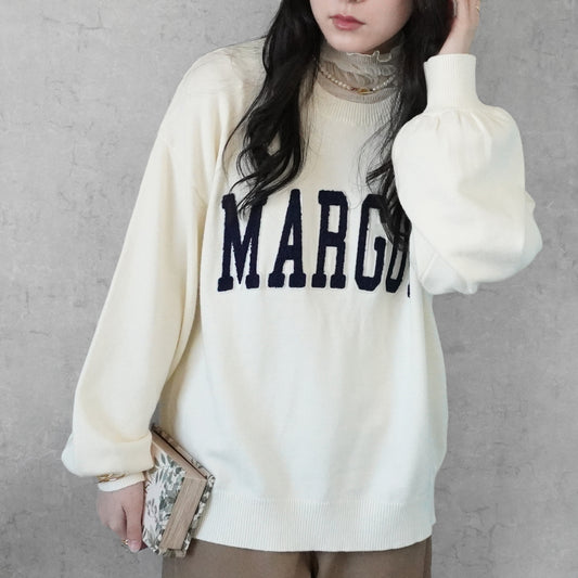 ワッペンロゴニットプルオーバー