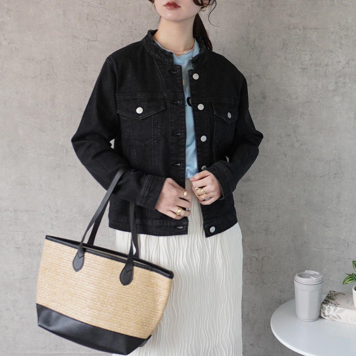 カットオフデニムジャケット