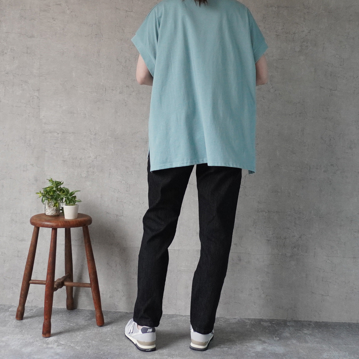 接触冷感フレンチスリーブTシャツ