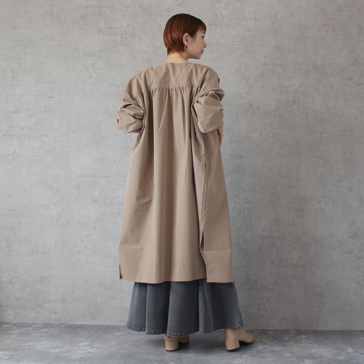 ロング バルーン ブルゾン