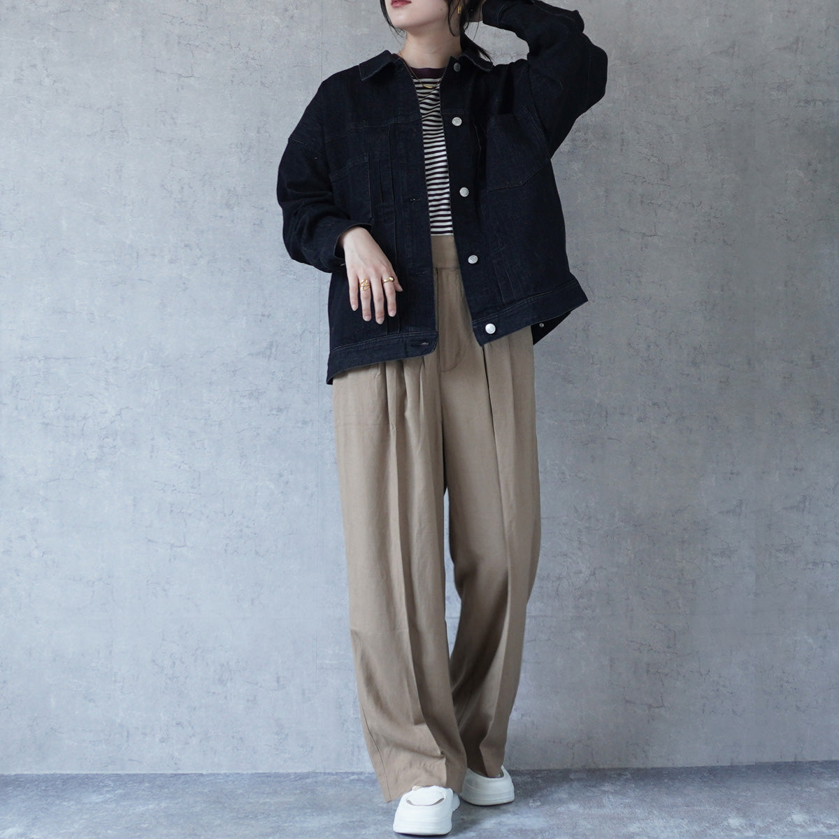 リサイクルデニムルーズジャケット