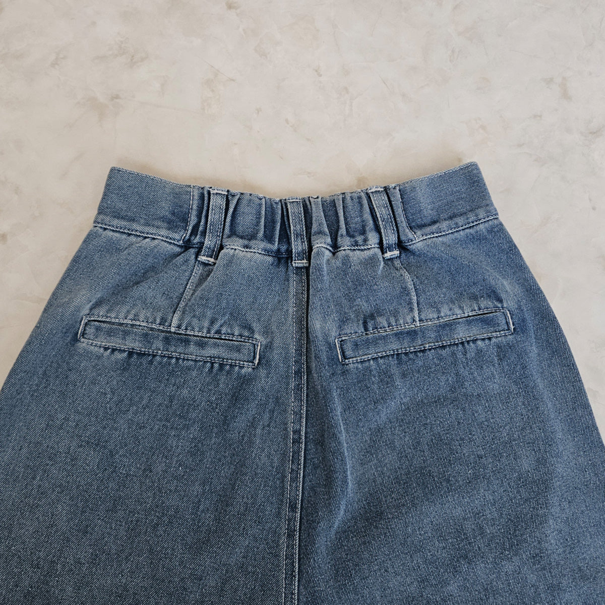 フロントポケットデニムワイドパンツ