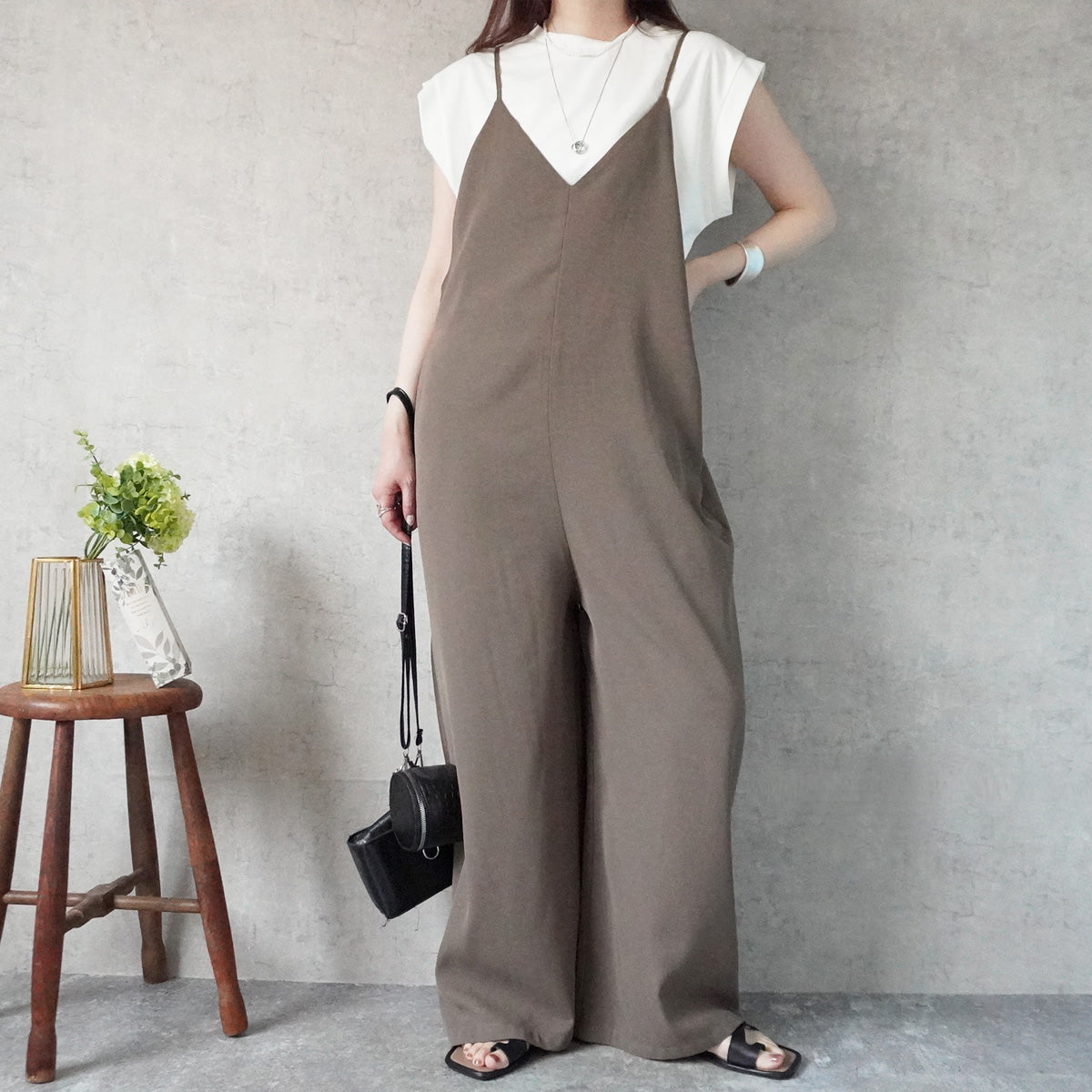 キャミサロペットパンツ