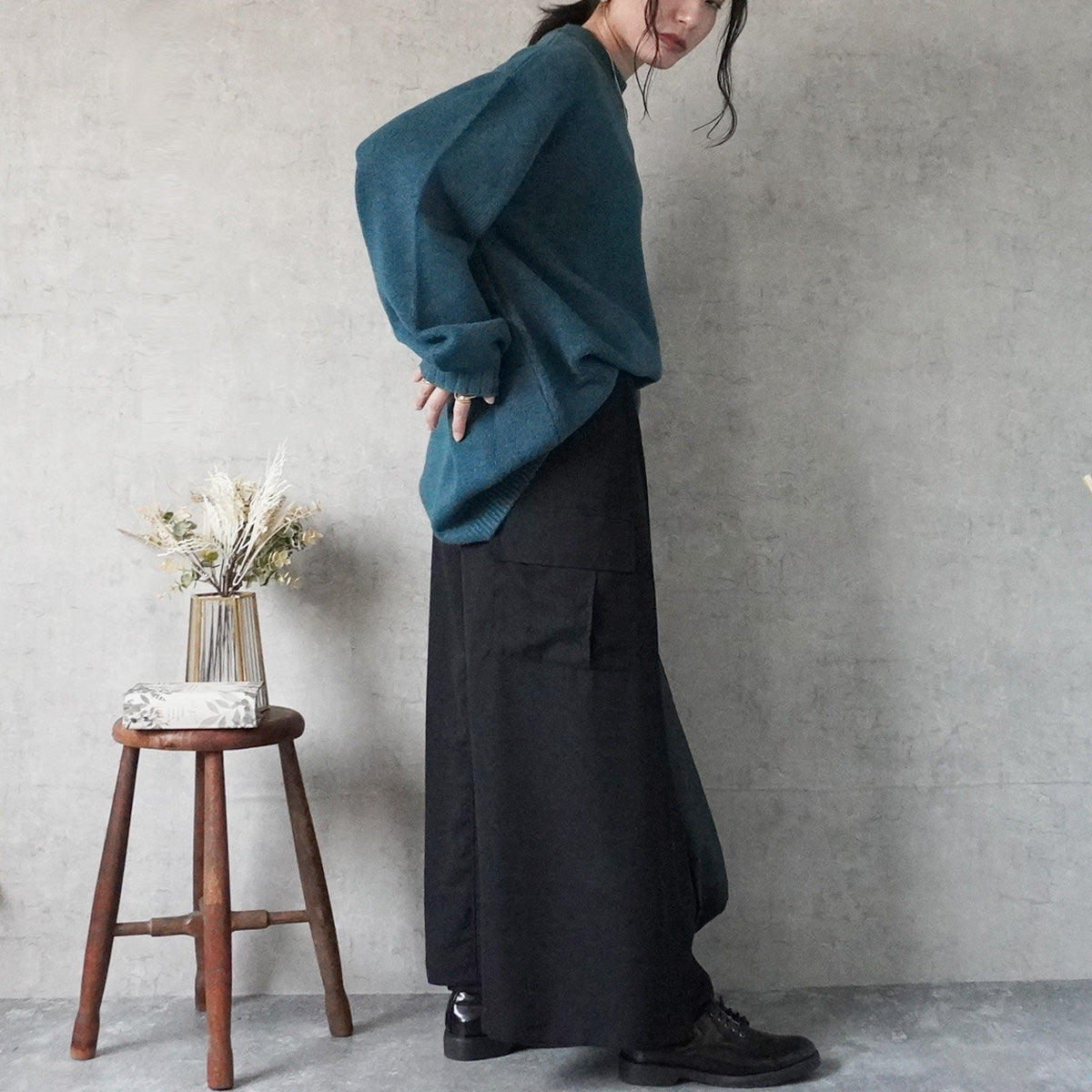【先行予約】バックスカートカーゴワイドパンツ