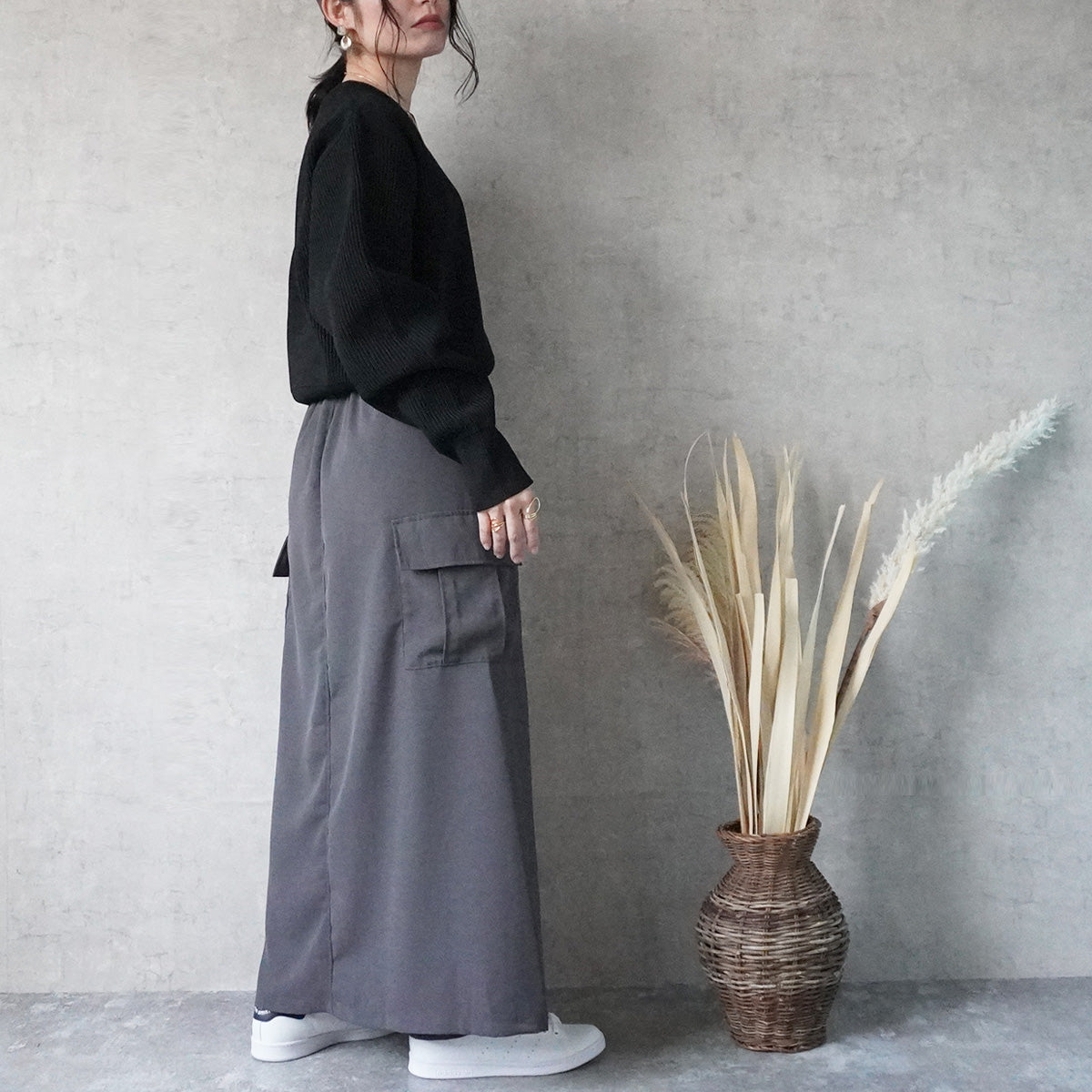 【先行予約】バックスカートカーゴワイドパンツ