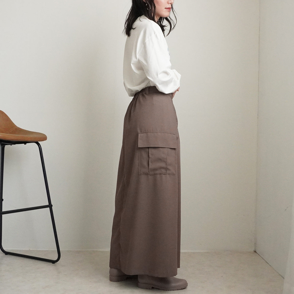 【先行予約】バックスカートカーゴワイドパンツ