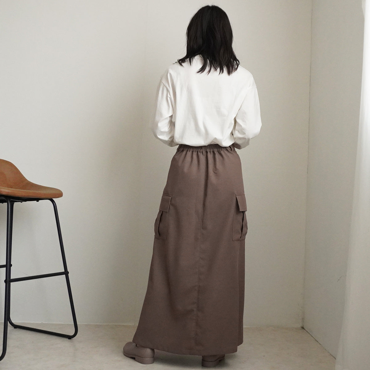 【先行予約】バックスカートカーゴワイドパンツ