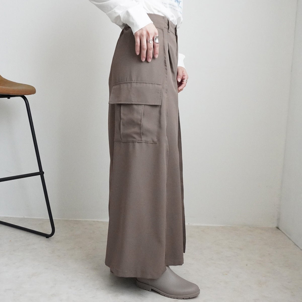 【先行予約】バックスカートカーゴワイドパンツ