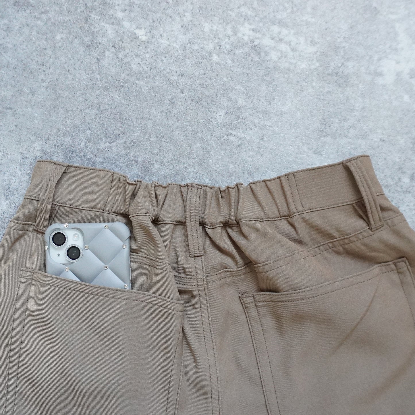 ふんわりなめらか裏微起毛ワイドパンツ