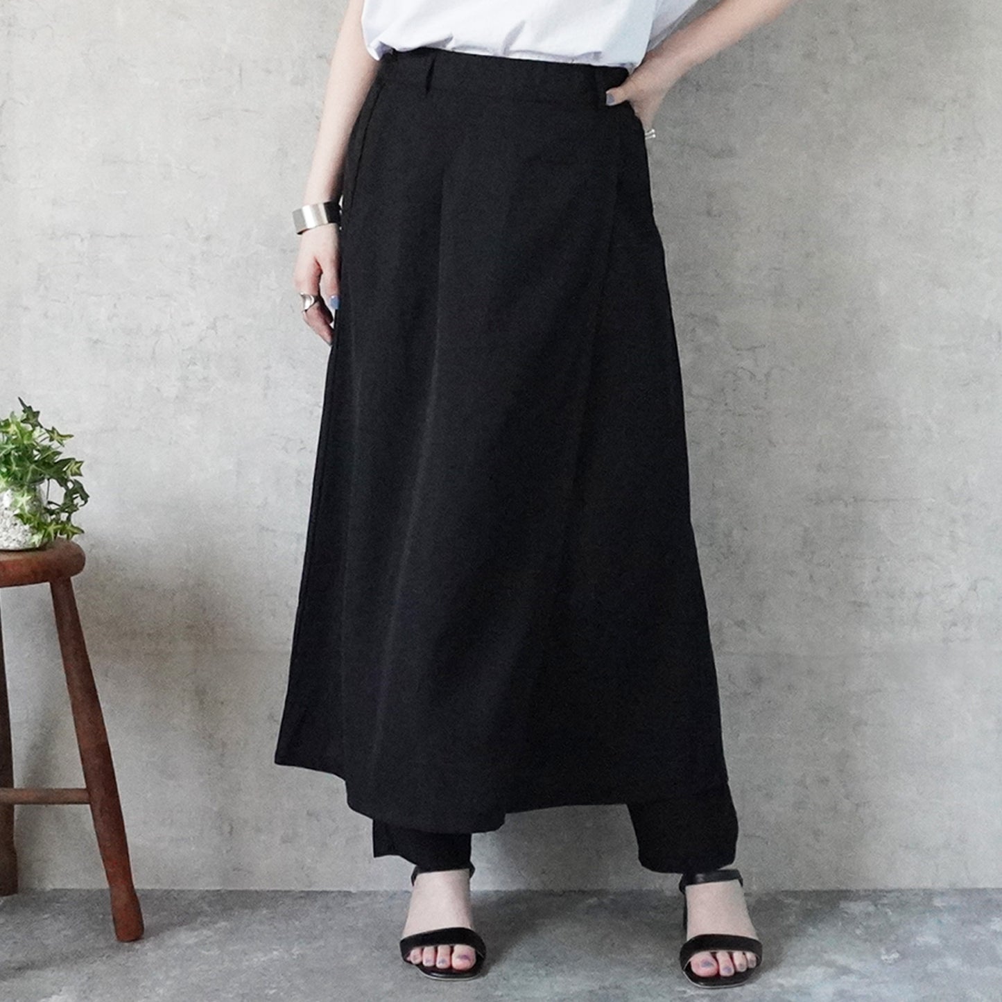 スカートレイヤードパンツ