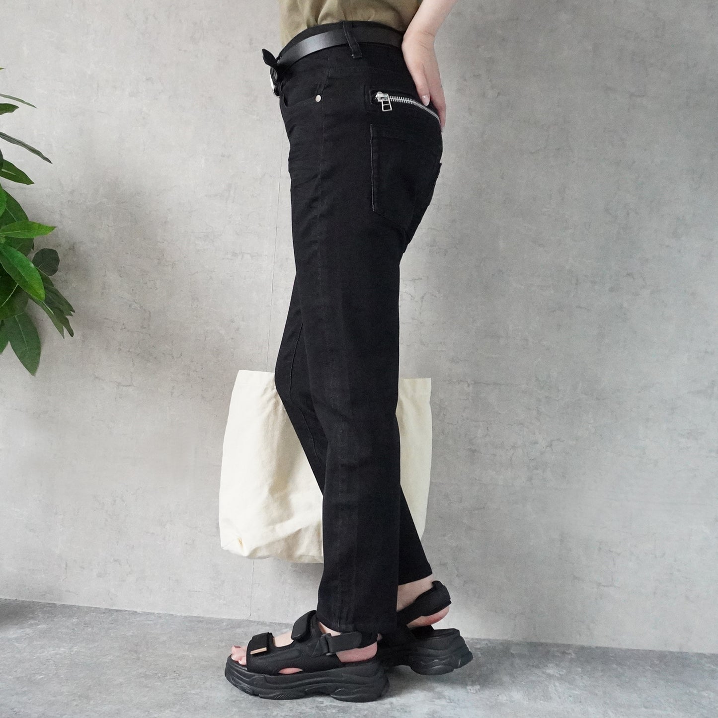 ボーイフレンド 激伸びデニム 股下72cm