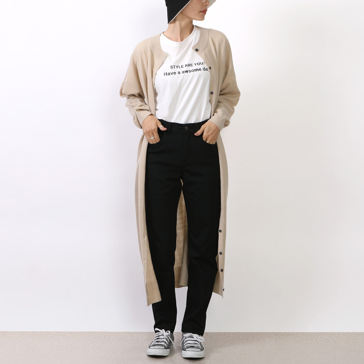 裏起毛ゆるフィット スキニー