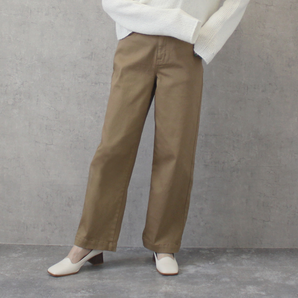 裏起毛 ワイドパンツ