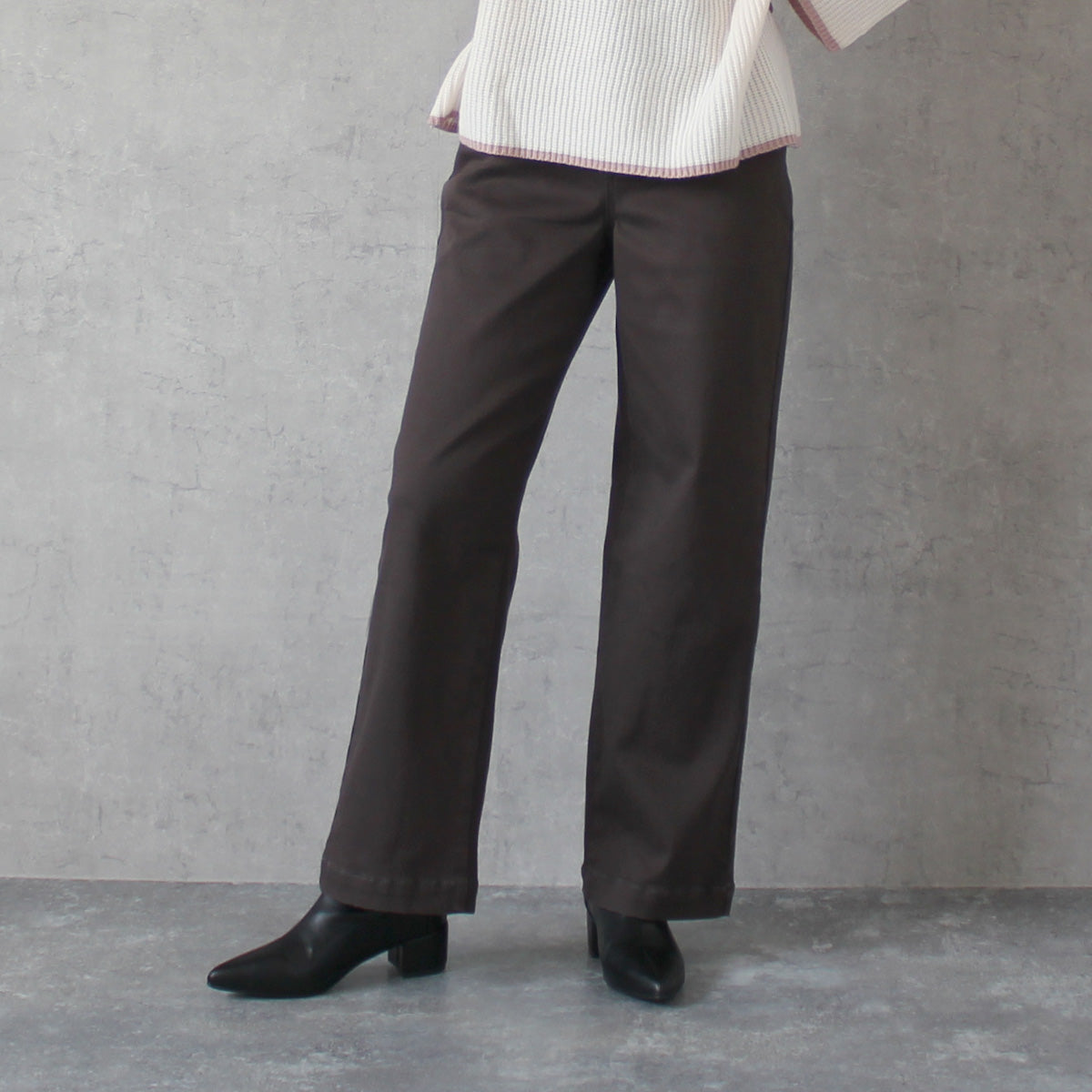 裏起毛 ワイドパンツ