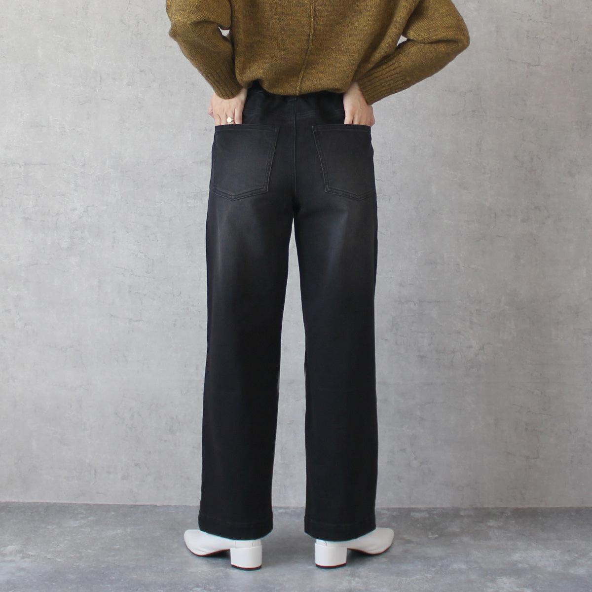 裏起毛 ワイドパンツ