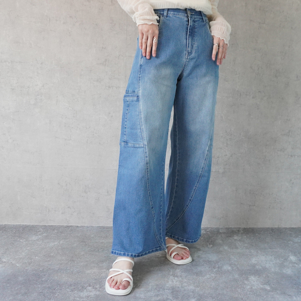 USAリサイクルコットンワイドパンツ