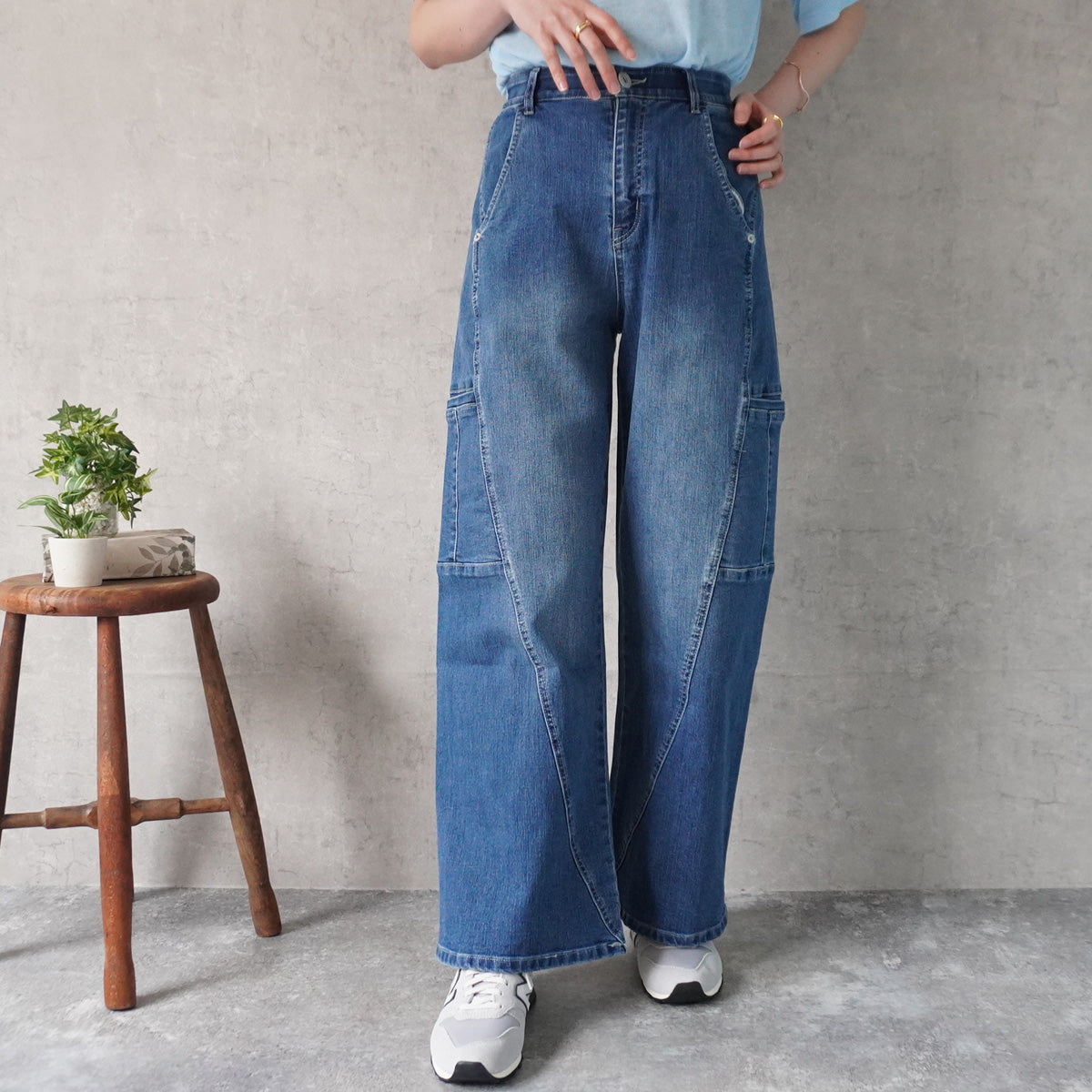 USAリサイクルコットンワイドパンツ