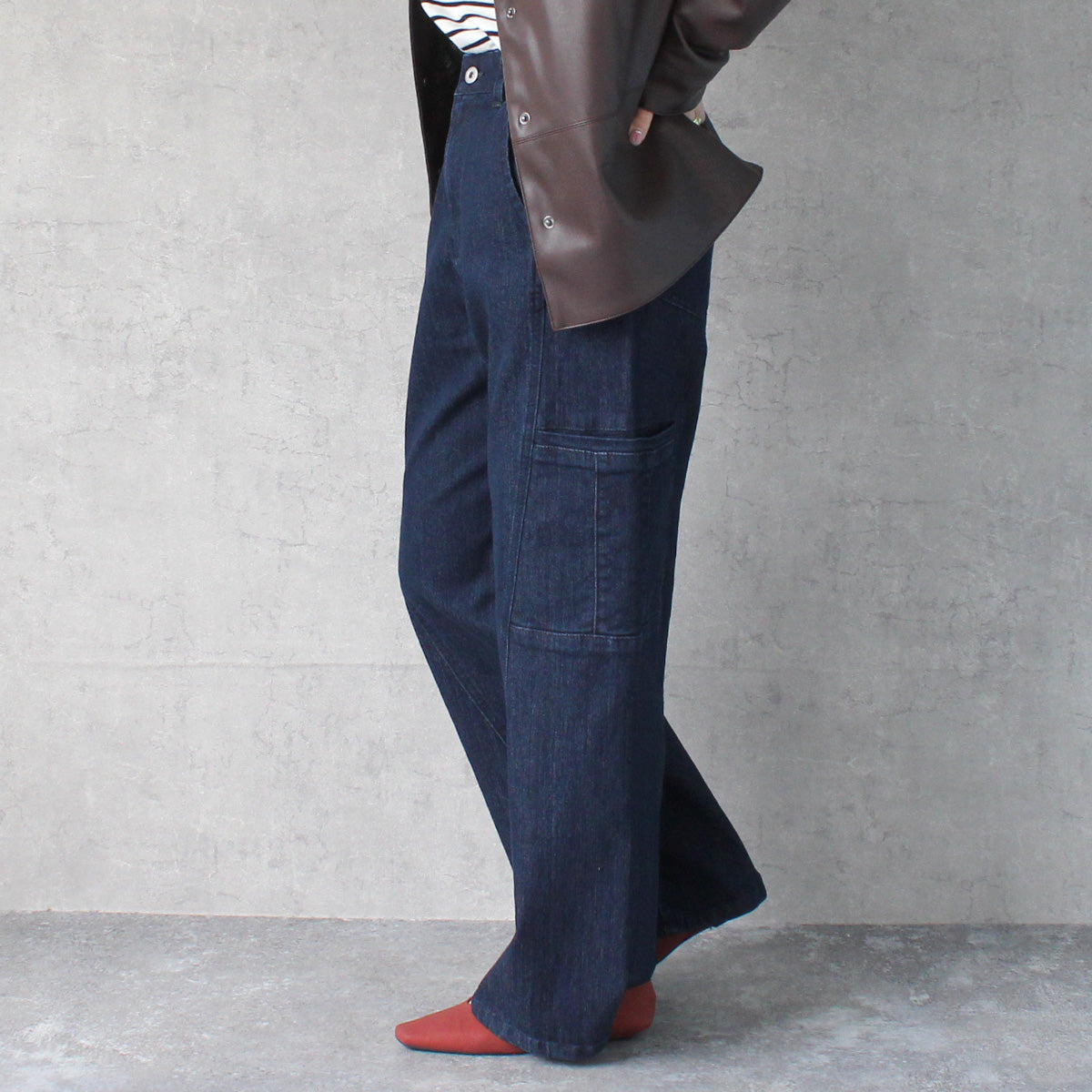 USAリサイクルコットンワイドパンツ