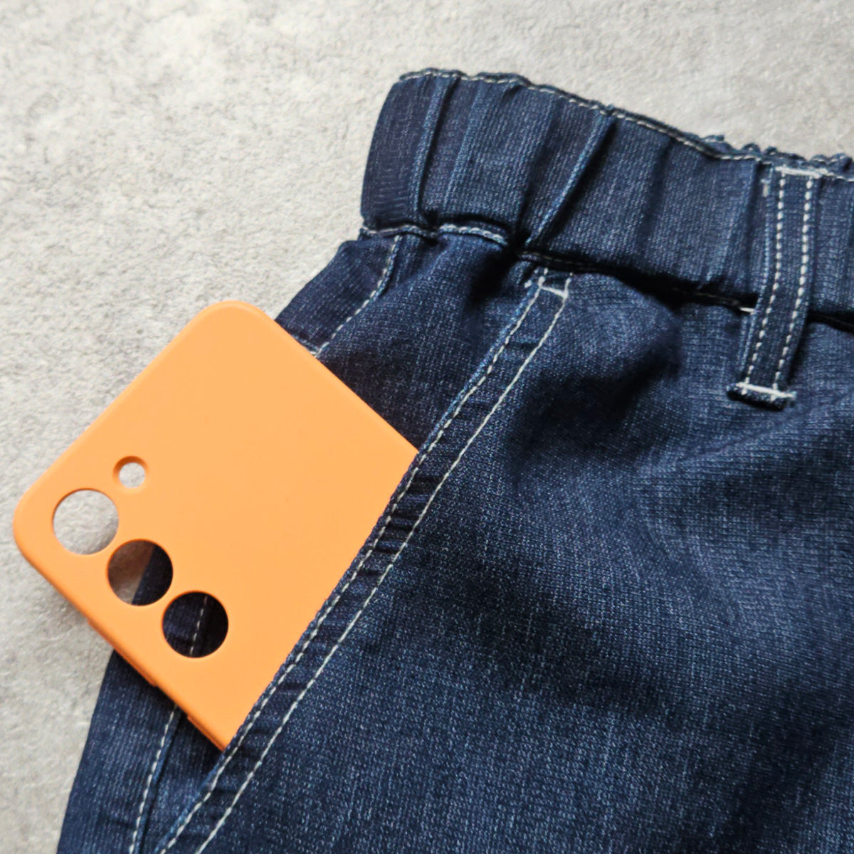 アイスメッシュデニムワイドパンツ