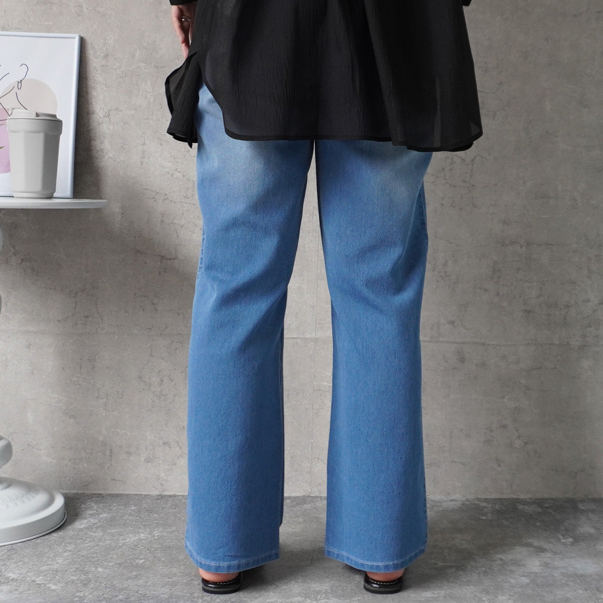 アイスメッシュイージーデニムパンツ