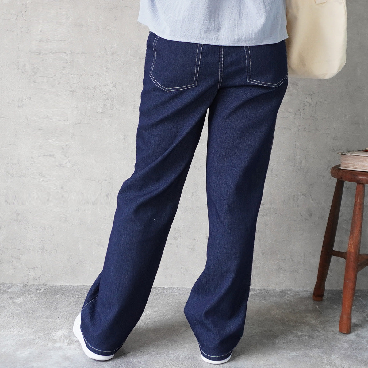 アイスメッシュイージーデニムパンツ