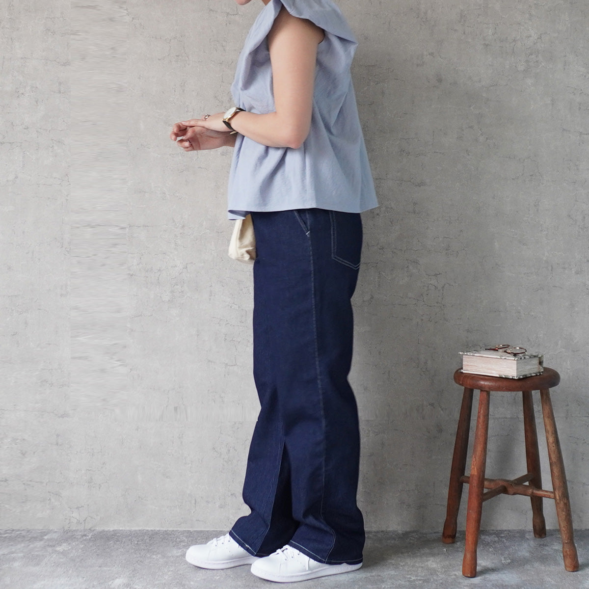 アイスメッシュイージーデニムパンツ