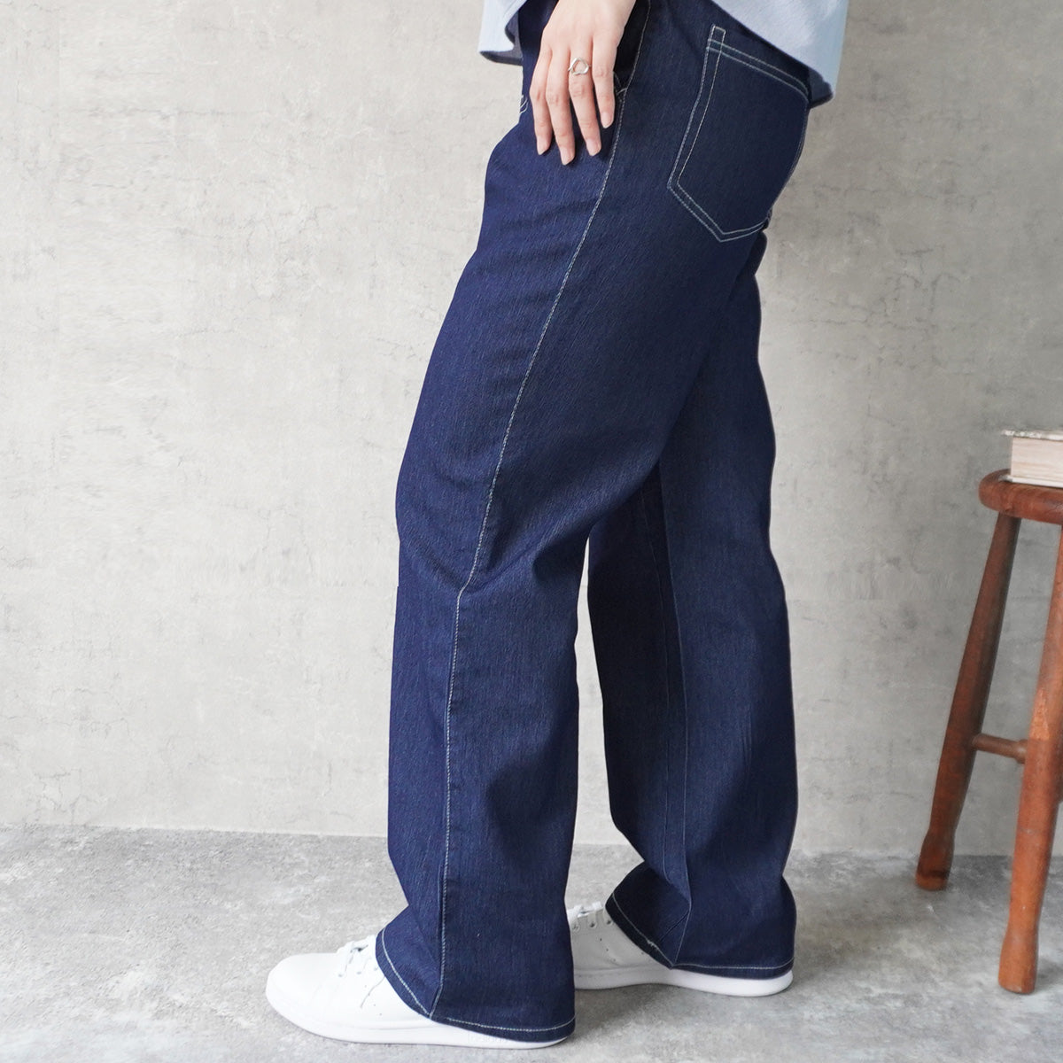 アイスメッシュイージーデニムパンツ