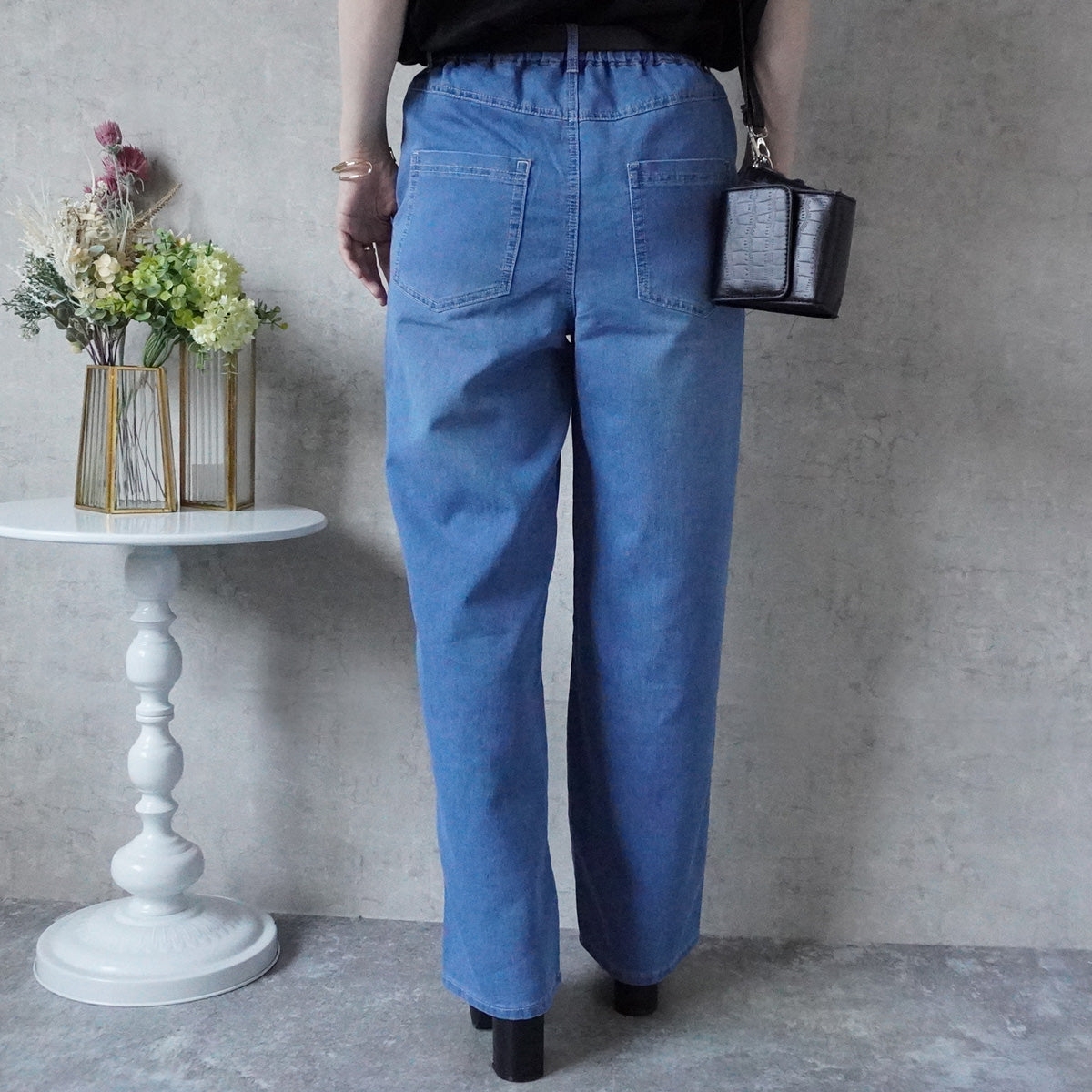 アイスメッシュイージーデニムパンツ