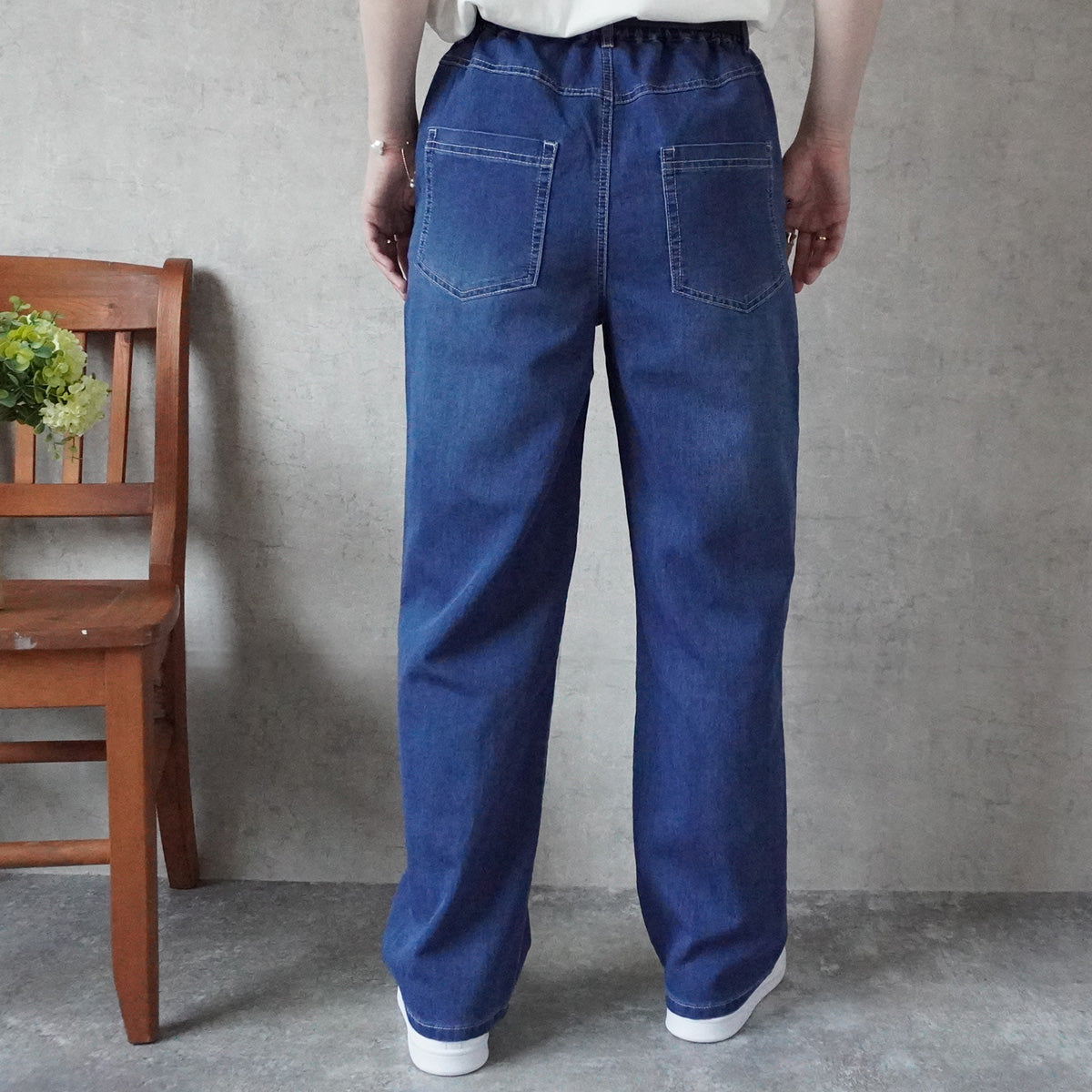 アイスメッシュイージーデニムパンツ