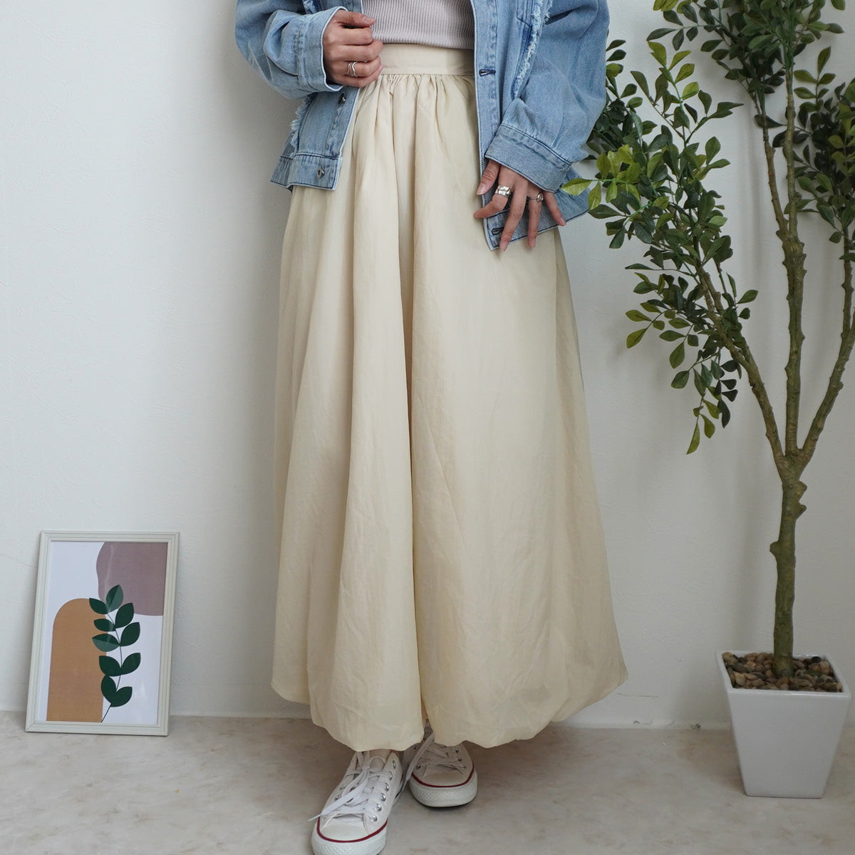 ナイロンバルーンスカート