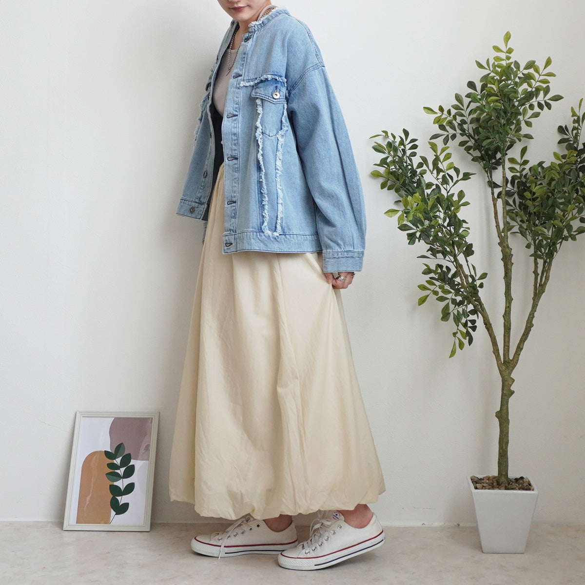 ナイロンバルーンスカート