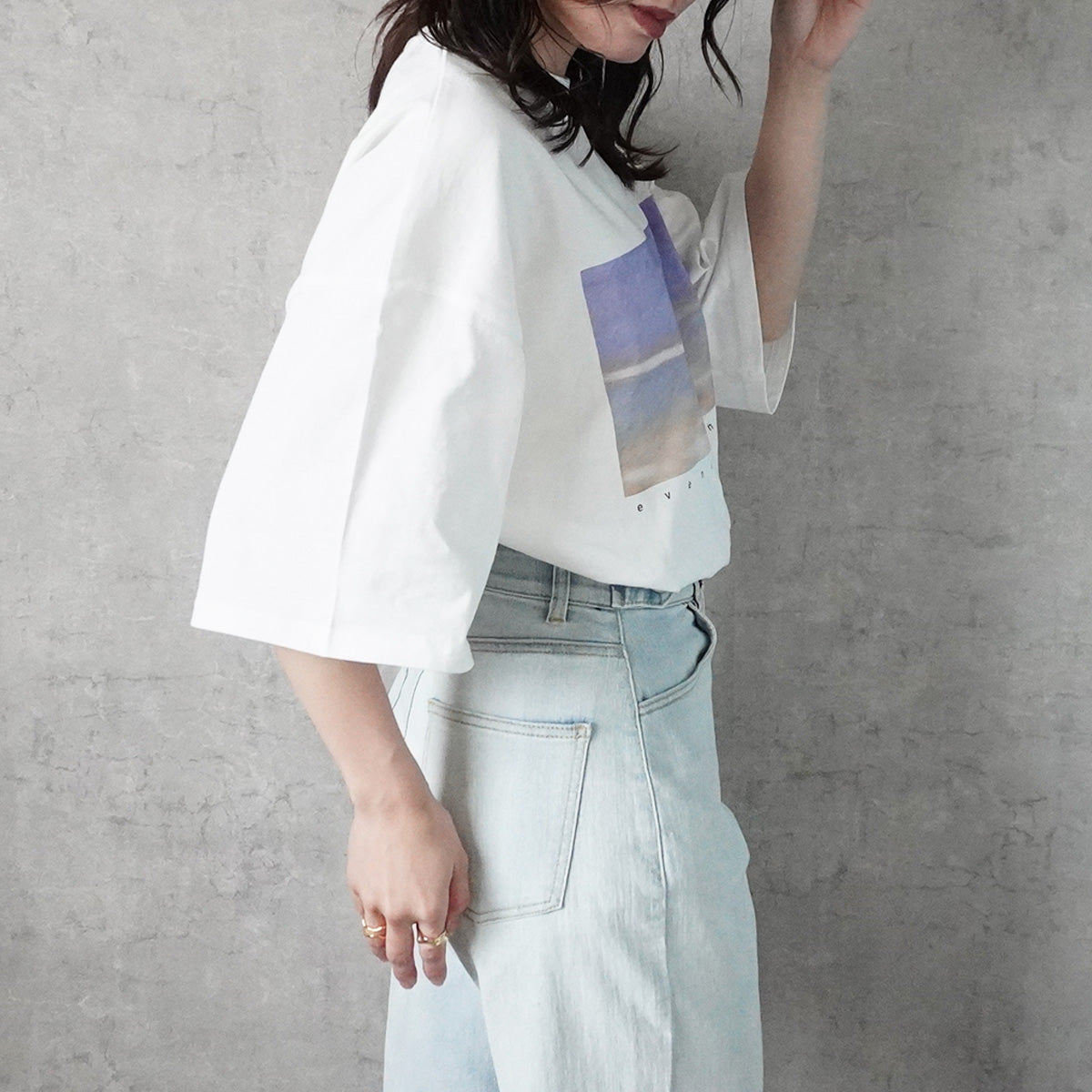 フォトプリントビッグTシャツ