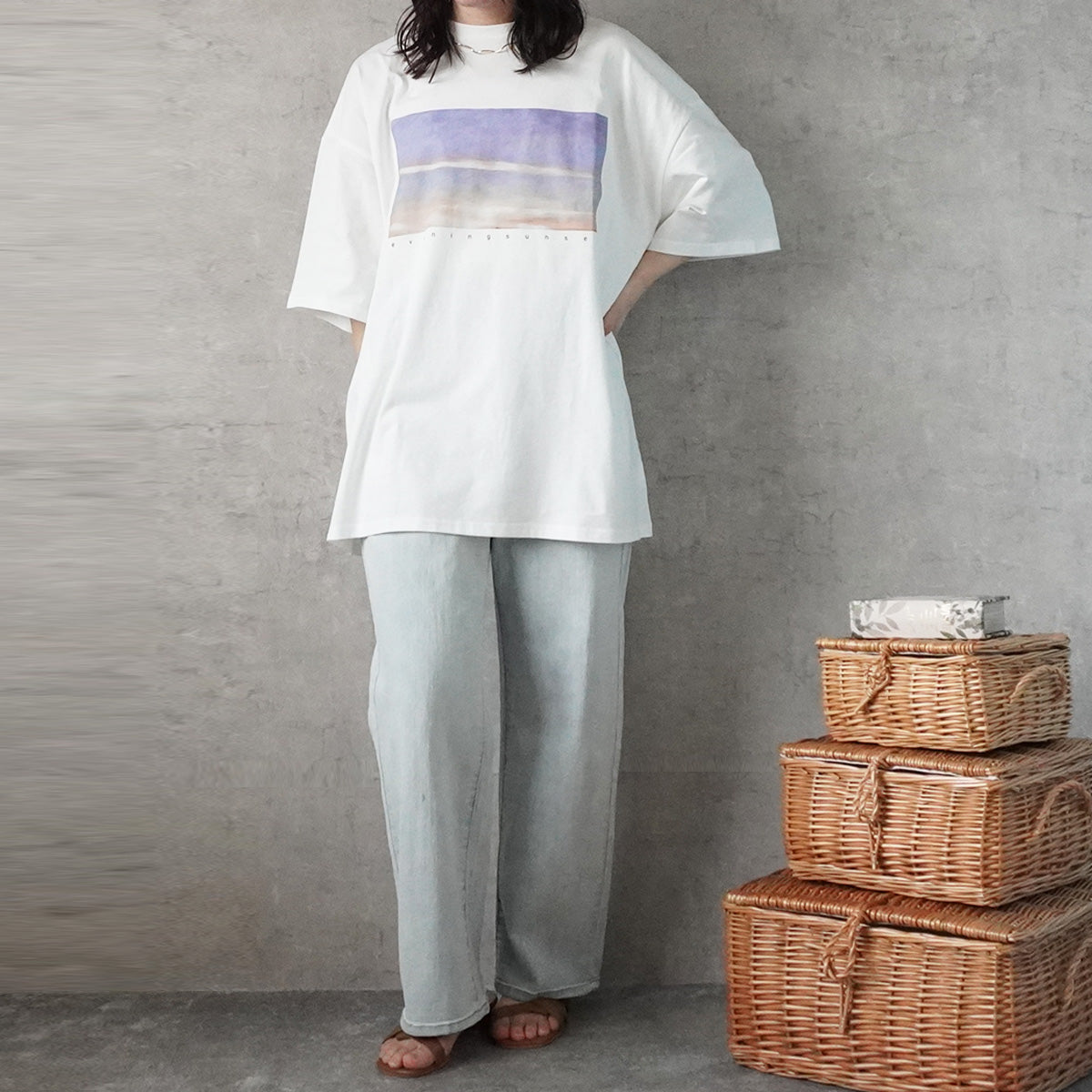 フォトプリントビッグTシャツ