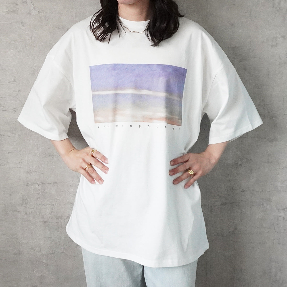 フォトプリントビッグTシャツ