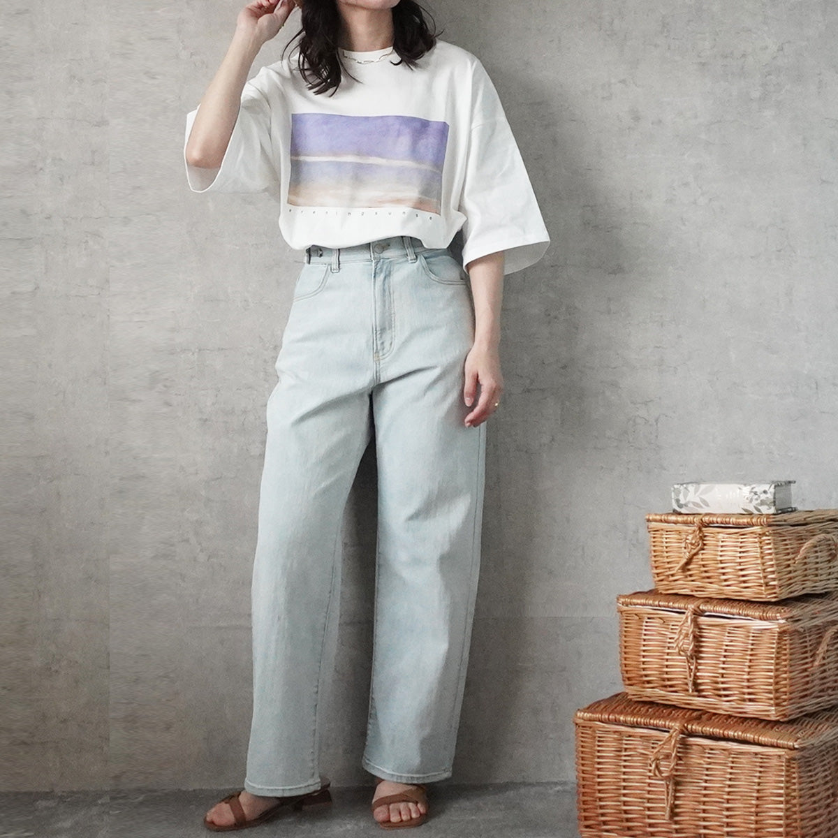 フォトプリントビッグTシャツ