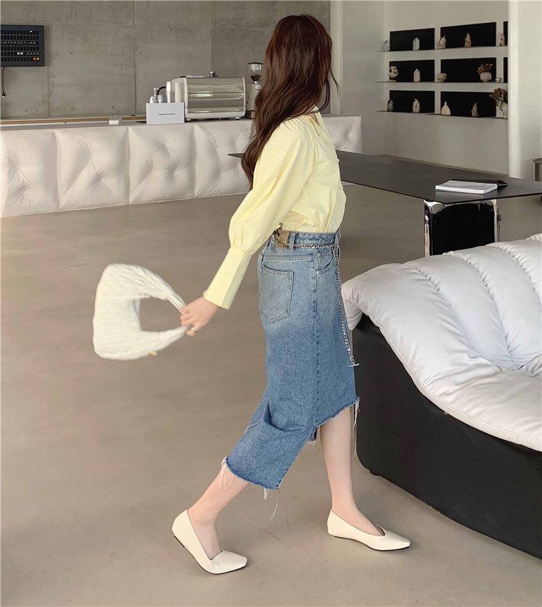 アシンメトリー カット パンプス
