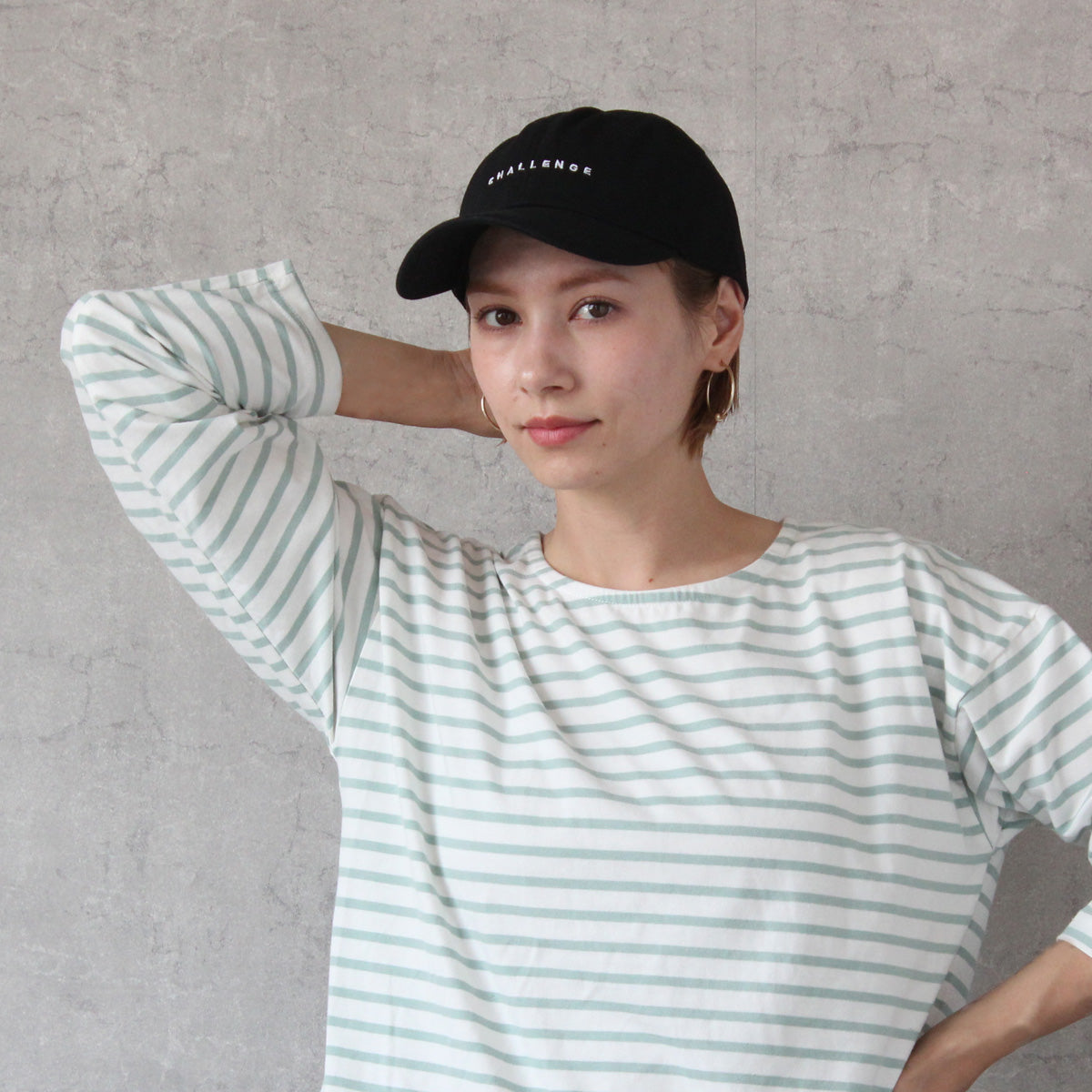 刺繍ロゴ キャップ
