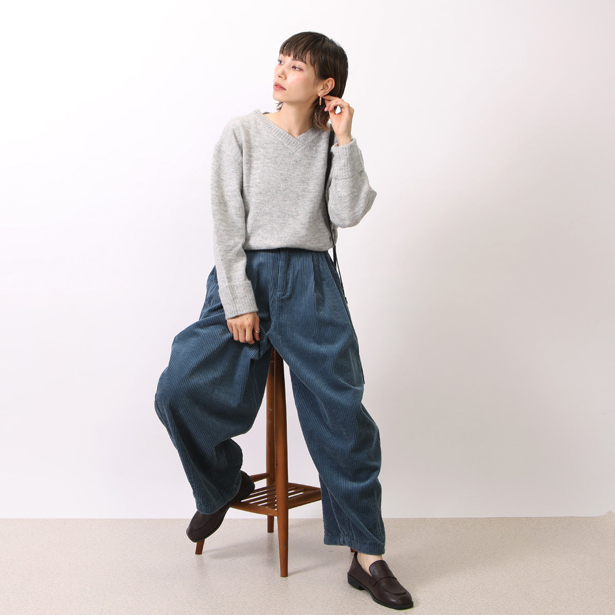 コーデュロイ サーカスパンツ