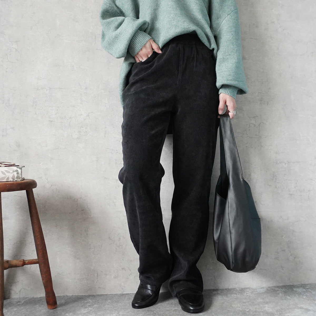 コーデュロイストレートパンツ