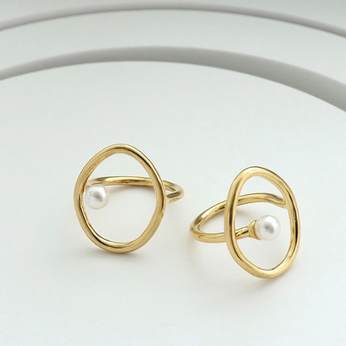 【ネコポス対応】オーバルリング アクセサリー