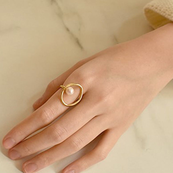 【ネコポス対応】オーバルリング アクセサリー