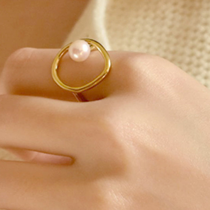 【ネコポス対応】オーバルリング アクセサリー